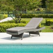 Adjustable Sunlounger with Cushion