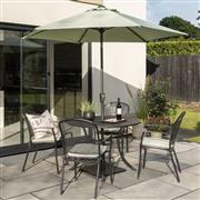 Caredo 4 Seat Sage Set