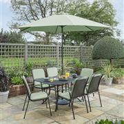 Kettler Mesh Savita 6 Seat Set 160x90cm Table