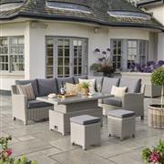 Kettler Palma Signature Corner Set LH in White wash