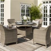 Charlbury Signature 4 Seat Round Dining Set