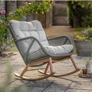Helsinki Rocking Arm Chair - Fern Green